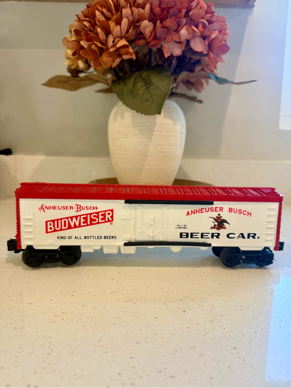 Vintage Lionel 6-9850 O Gauge Budweiser Beer Billboard Reefer Car Anheuser-Busch